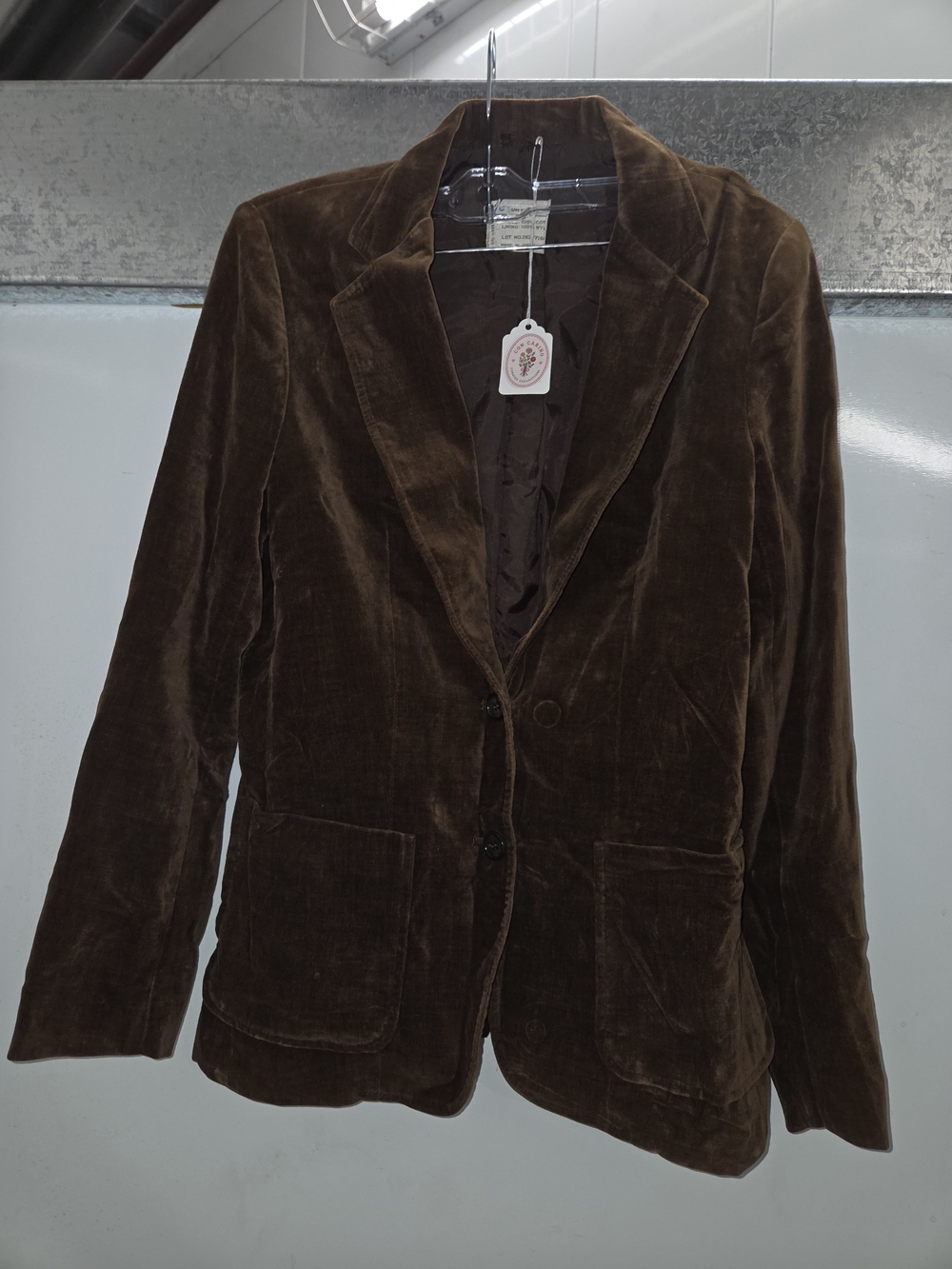 DC Women's Brown Velvet Blazer